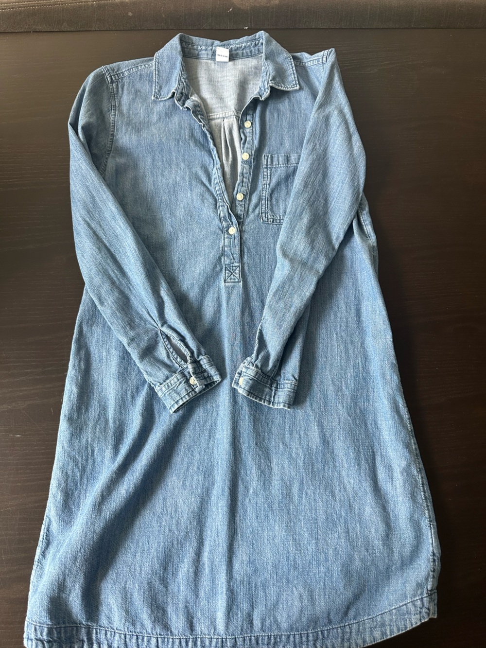 Old Navy Light Denim Button-Front Shirt Dress